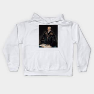 Portrait of Dr. Francisco de Pisa by El Greco Kids Hoodie